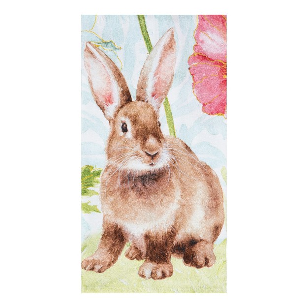 C amp f Home Sitting Bunny Printed Cotton Flour Sack Easter Kitchen Towel