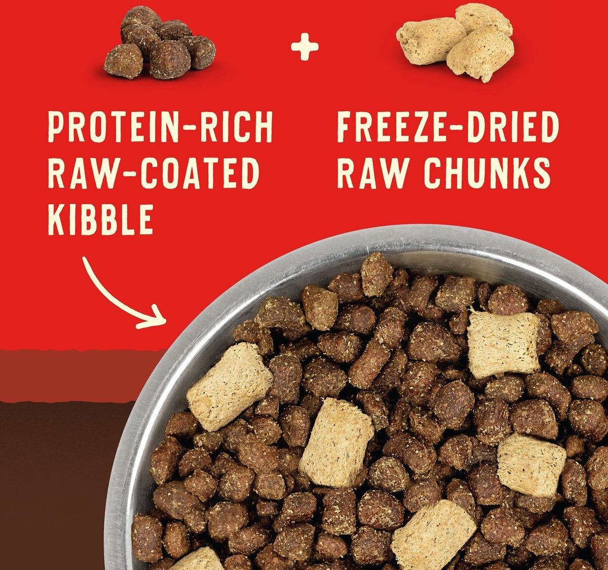 Stella and Chewy's Wild Red Raw Blend Kibble Grain-Free Red Meat Recipe Dry Dog Food