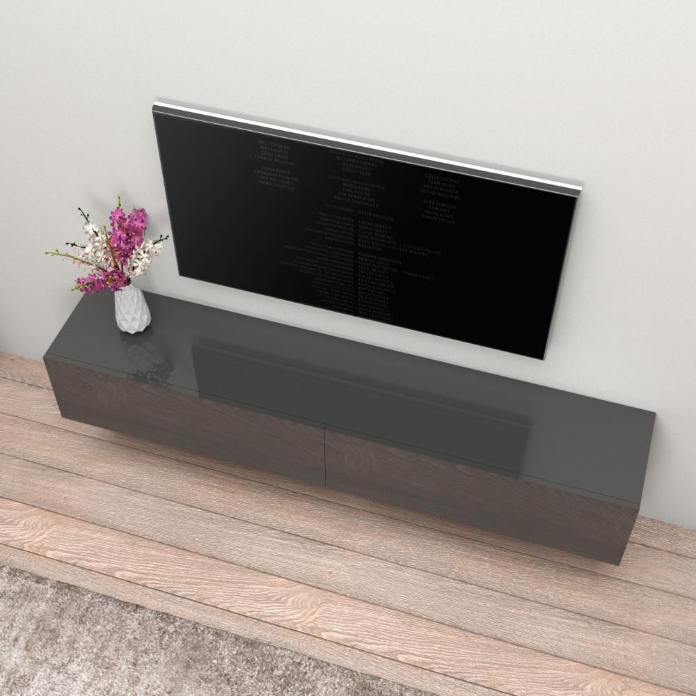 Berno 71 in. Modern Glossy Wall mounted Floating TV Stand