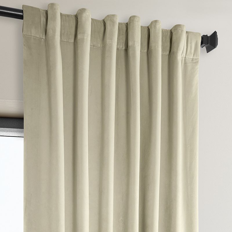 EFF Signature Plush Velvet Hotel Blackout Window Curtain