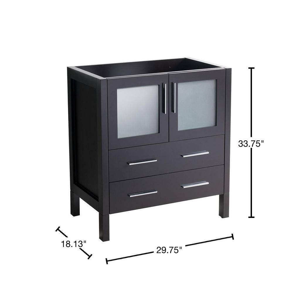 Fresca Torino 30 in. Modern Bathroom Vanity Cabinet Only in Espresso FCB6230ES