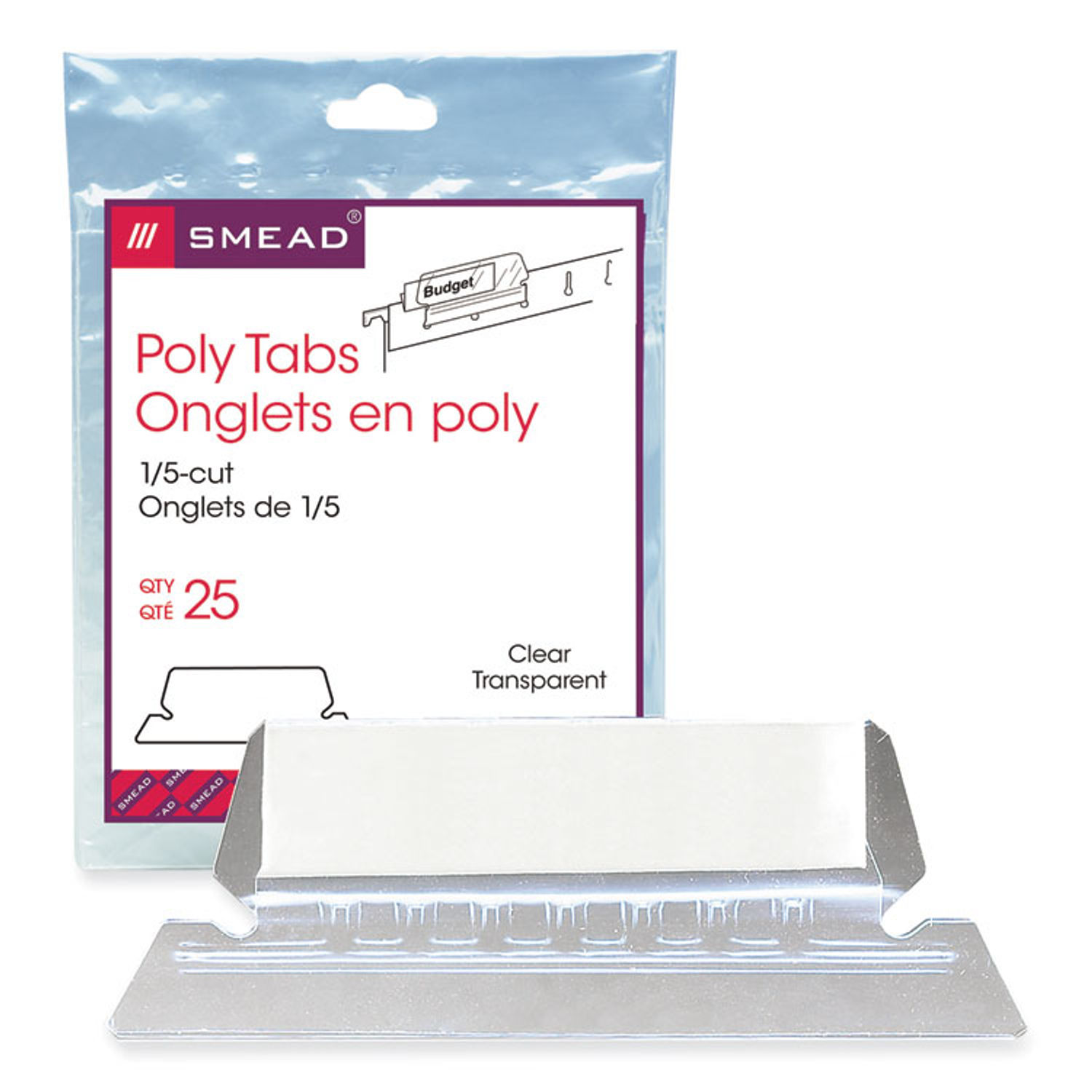 Poly Index Tabs and Inserts For Hanging File Folders by Smeadandreg; SMD64600