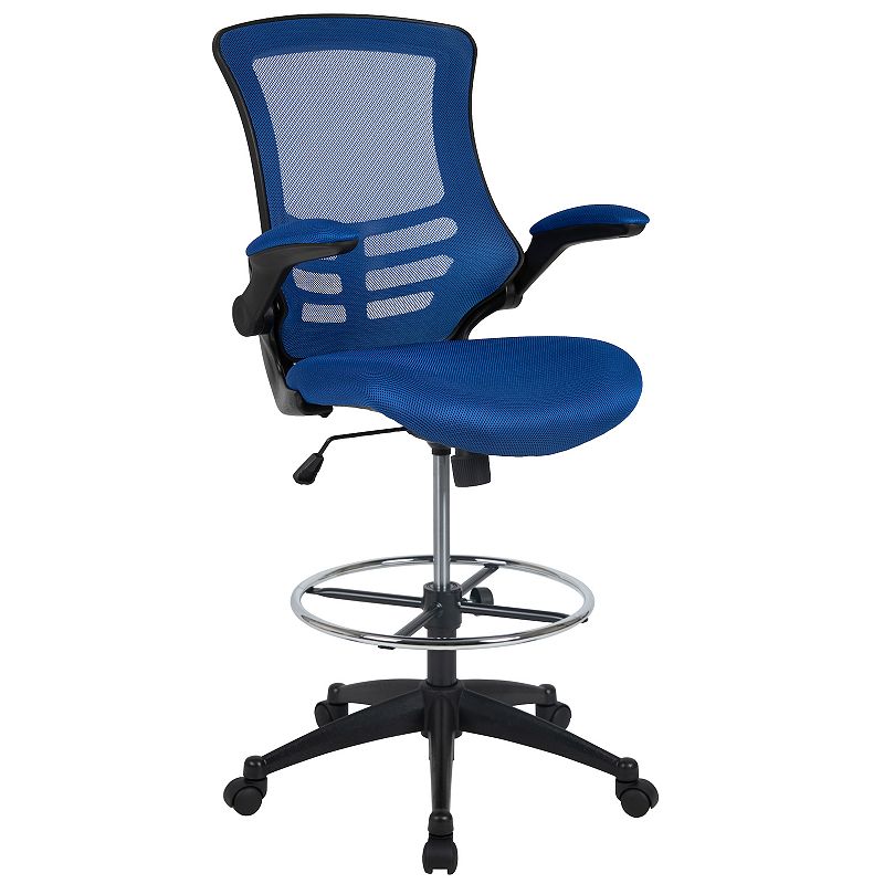 Flash Furniture Mid-Back Mesh Ergonomic Drafting Office Chair