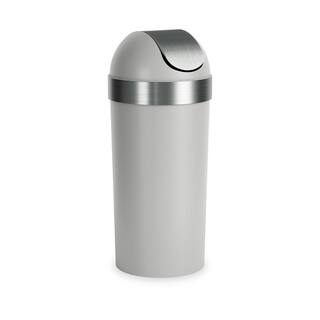 Umbra Venti 16.5 Gal. Grey Plastic Household Trash Can 086758-1188-REM