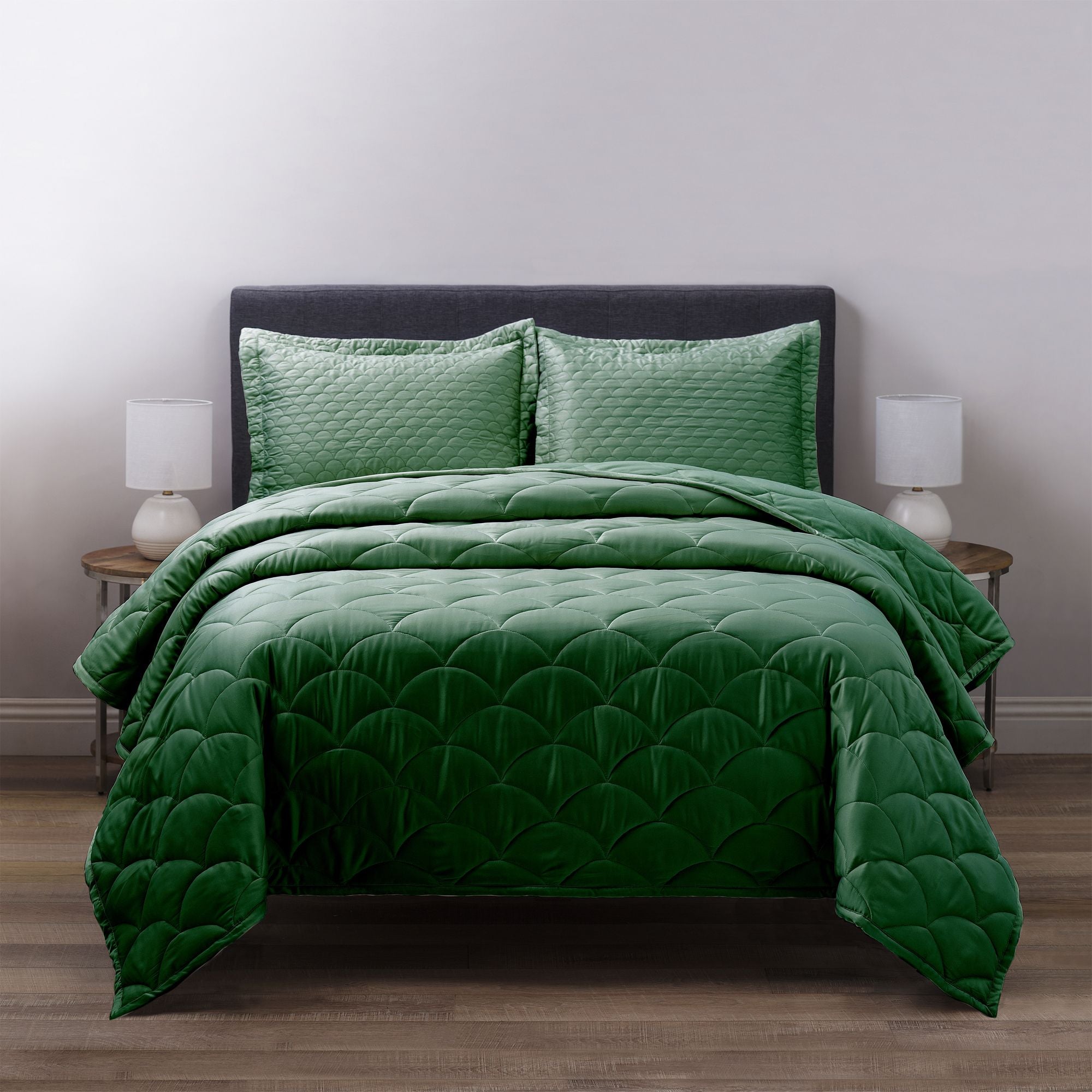 Nikki Chu King Dark Ivy Quilted Sham