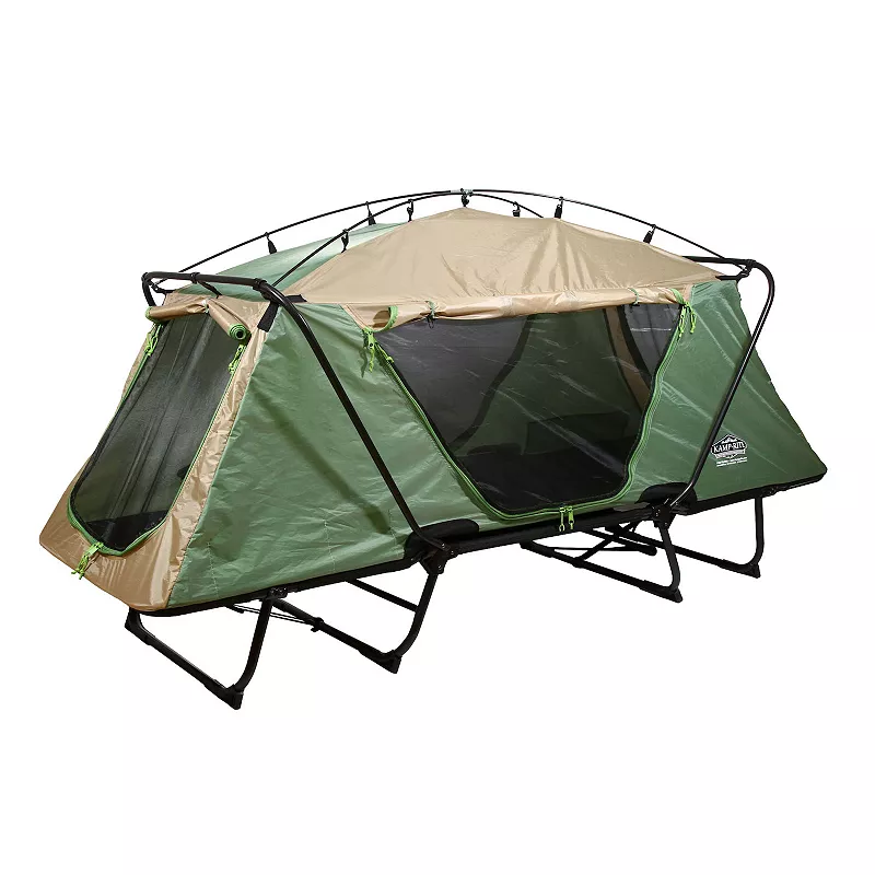 Kamp-rite Oversized Quick Setup 1 Person Cot， Lounge Chair， and Tent， W/domed Top