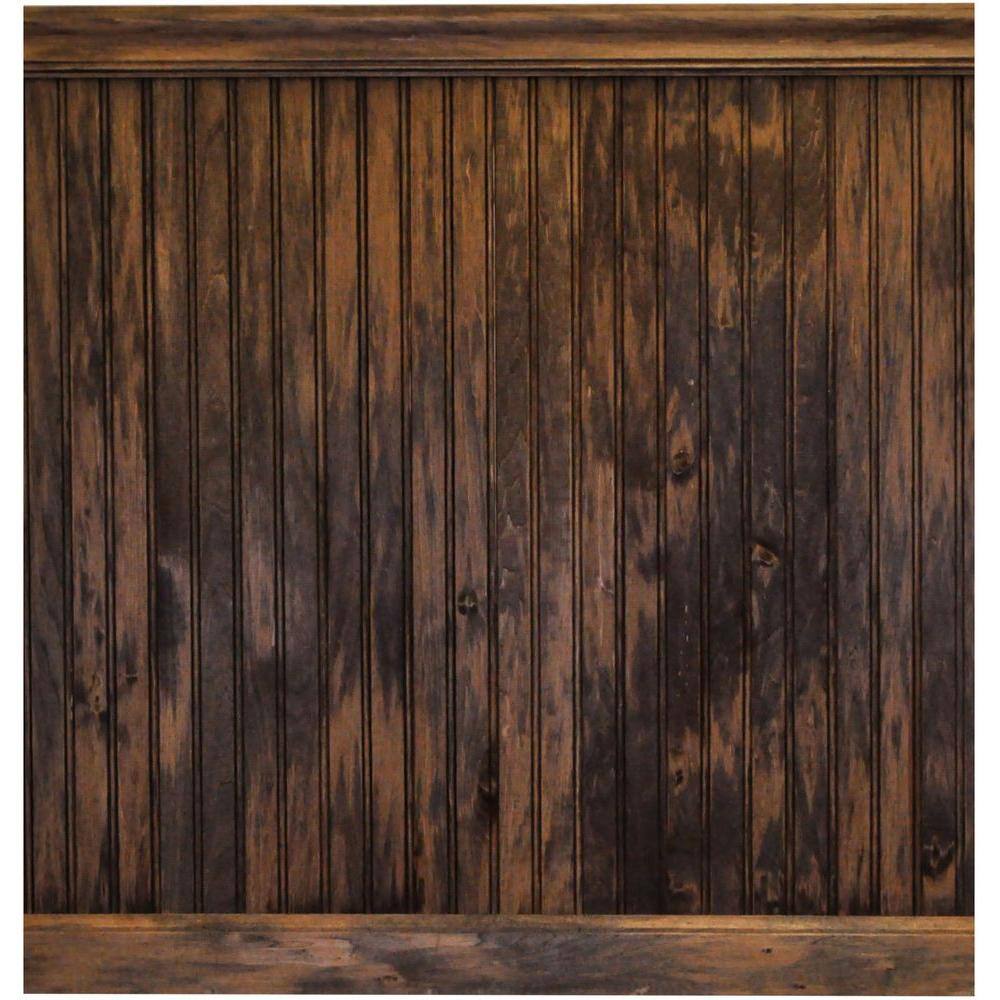 HOUSE OF FARA 8 lin. ft. Basswood Tongue and Groove Wainscot Paneling 32BKIT