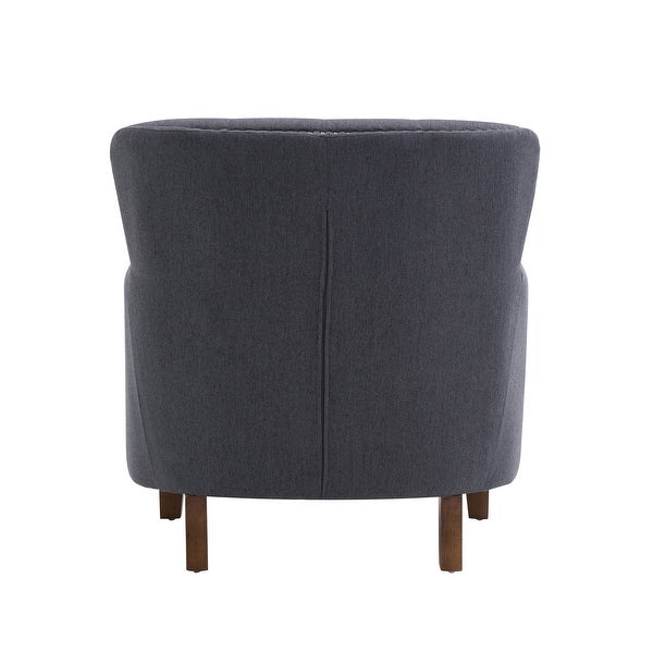 Porthos Home Idir Accent Chair， Fabric Upholstery， Rubber Wood Legs