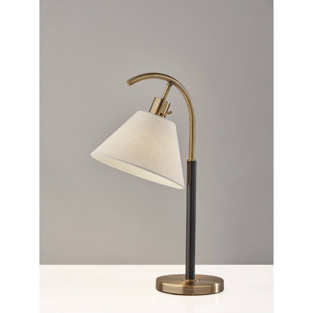 Jerome Table Lamp Black antique Brass Adesso