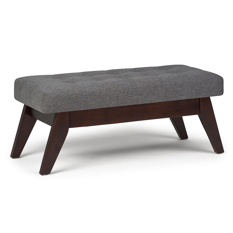 Simpli Home Draper Tufted Bench