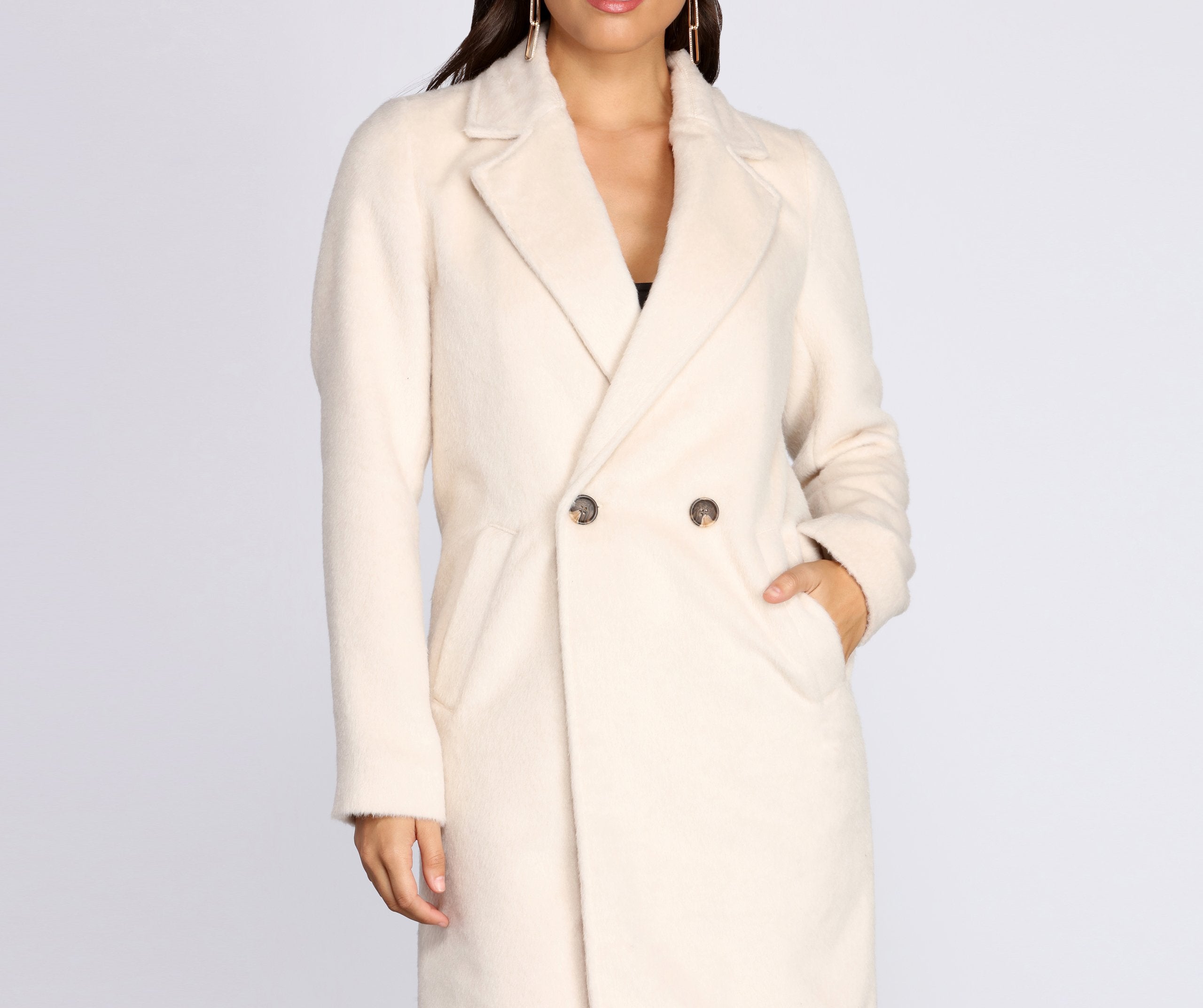 Straight Elegance Long Fur Coat