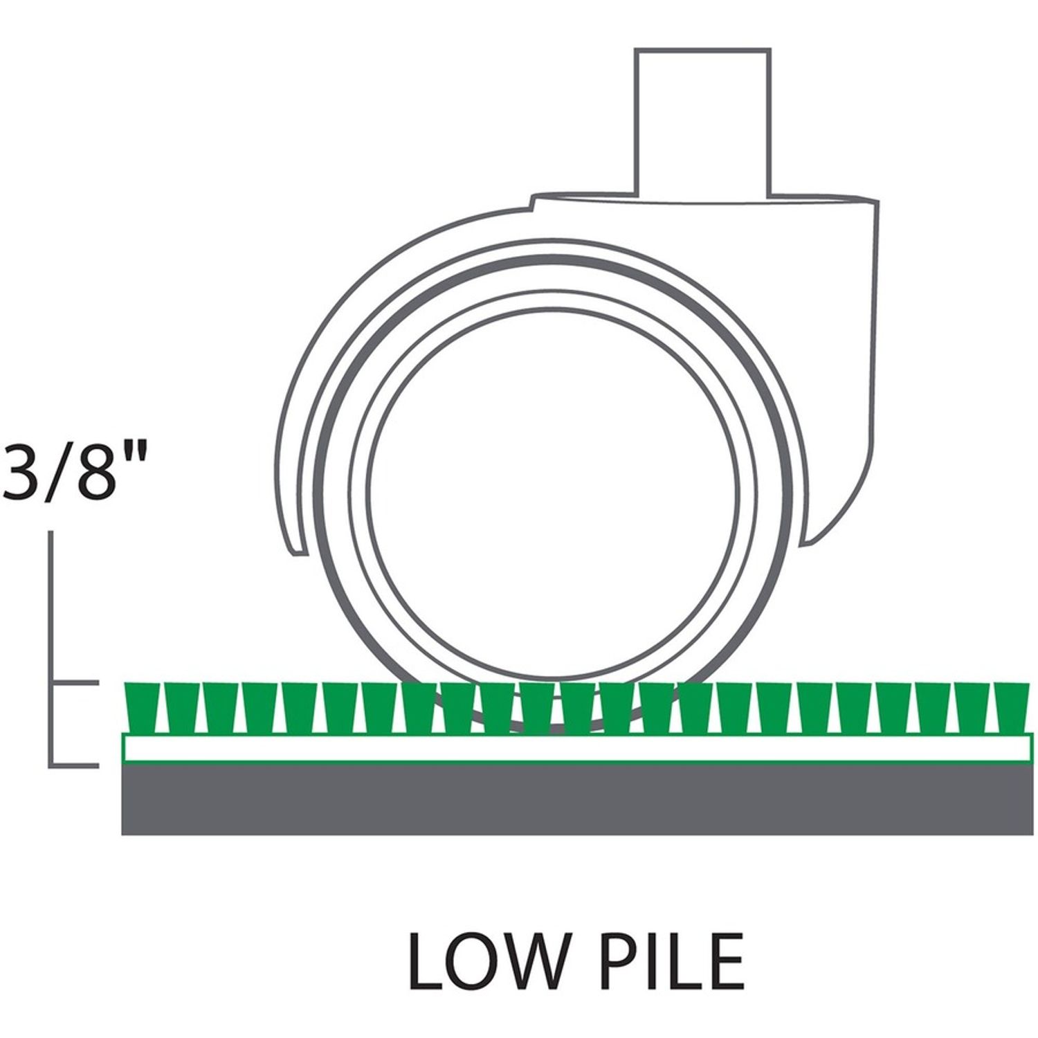 Sit or Stand Low Pile Mat by ES Robbins Office ESR184619