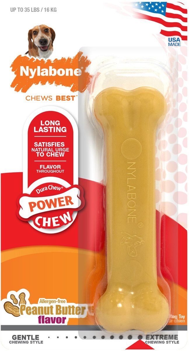 Nylabone Power Chew Peanut Butter Flavored Dog Chew Toy