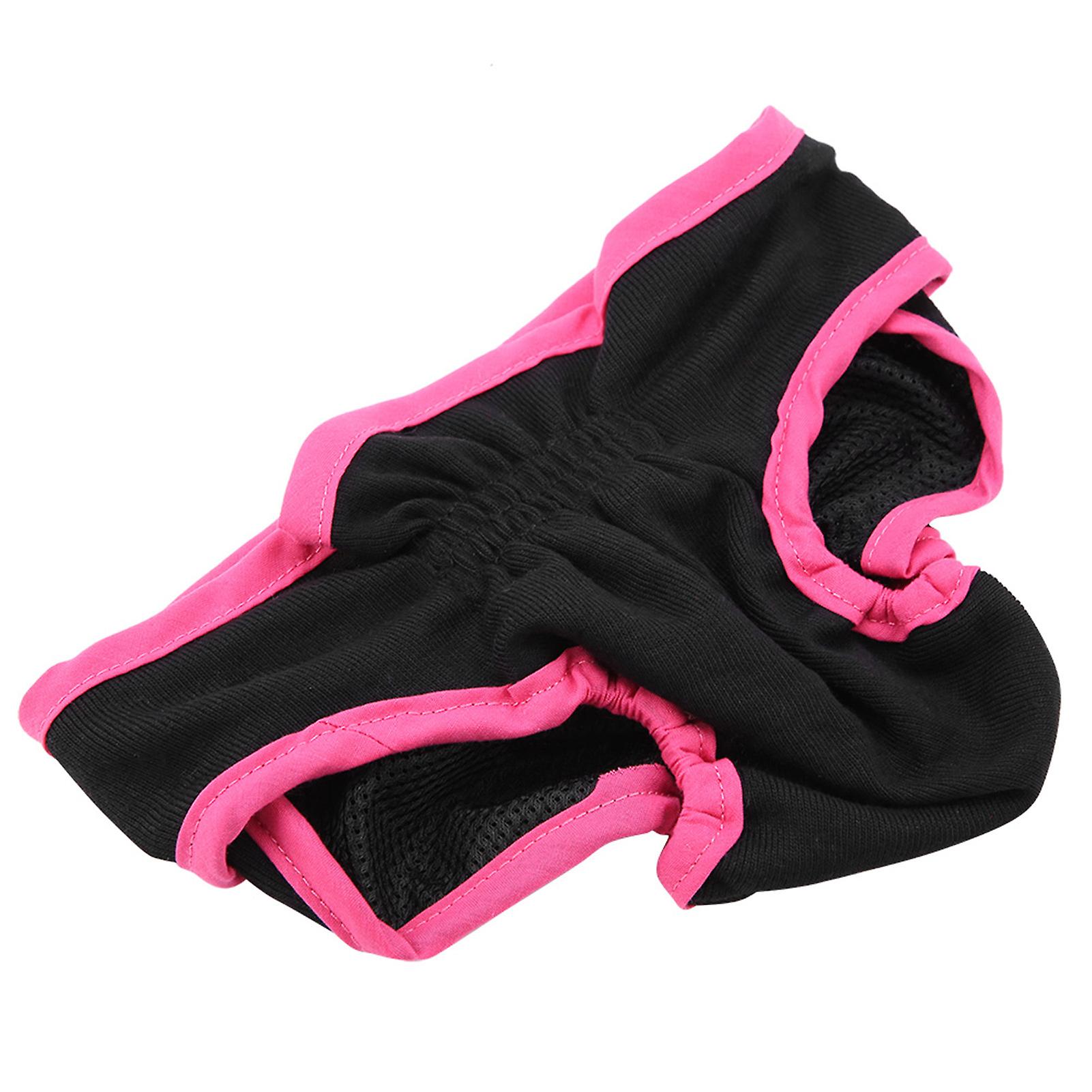 Dog Polyester Pants Puppy Underwear Female Physiological Pants Pet Sanitary Diaper (black S)