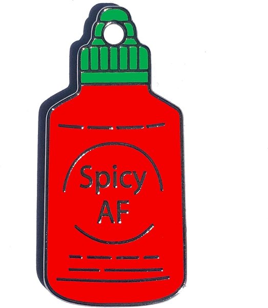 Trill Paws Spicy AF Personalized Dog and Cat ID Tag