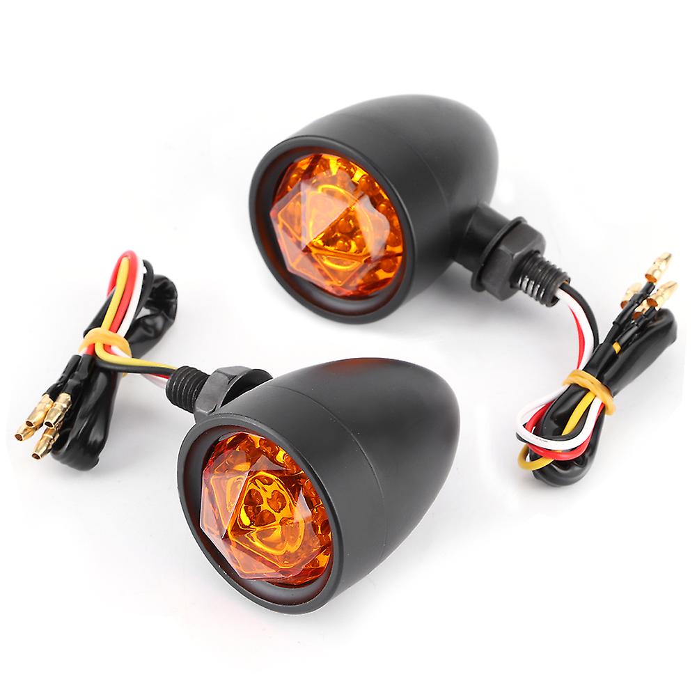 2pcs Led Turn Signal Light Motorcycle Cornering Lamp Direction Indicator 10mm Fixing Bolt Thread