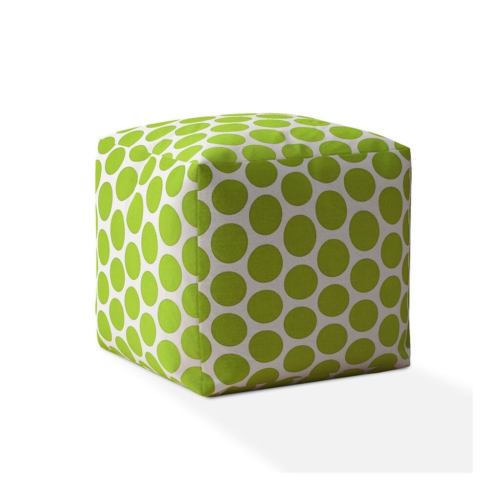 Joita Indoor Big Dot Square Zipper Pouf Cover Only 17\