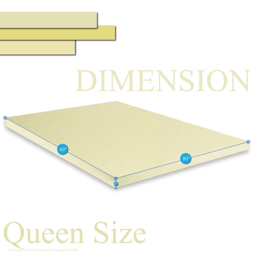 ONETAN   1 inch Foam Topper Adds Comfort to Mattress.