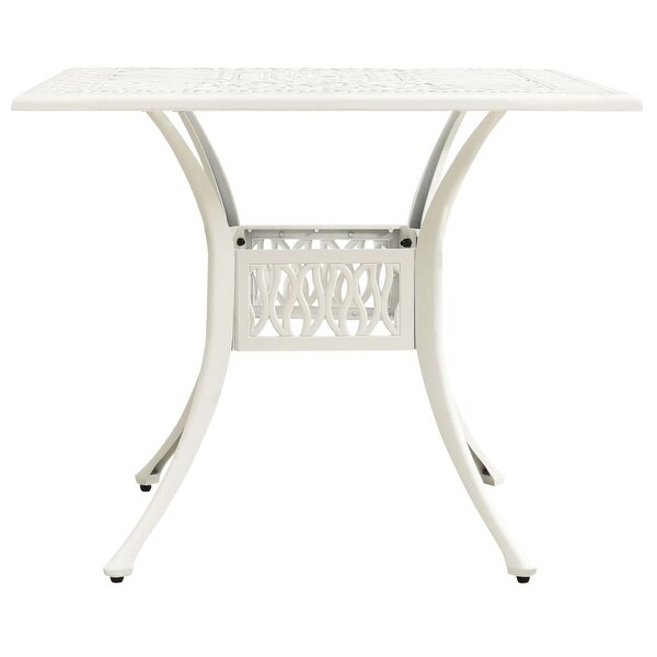 vidaXL Patio Table White 35.4