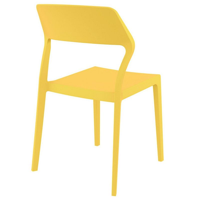 32.75 Yellow Solid Patio Dining Chair