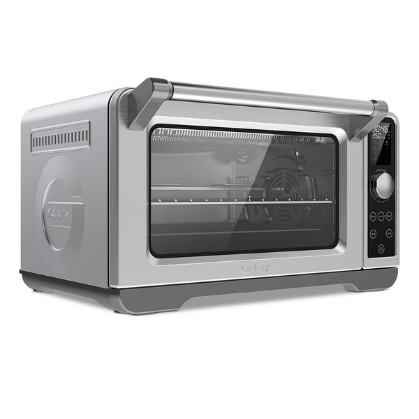 1.1 Cu Ft 1800 Watts Air Fry Toaster Oven in Stainless Steel with Touch Controls and Quartz Heating