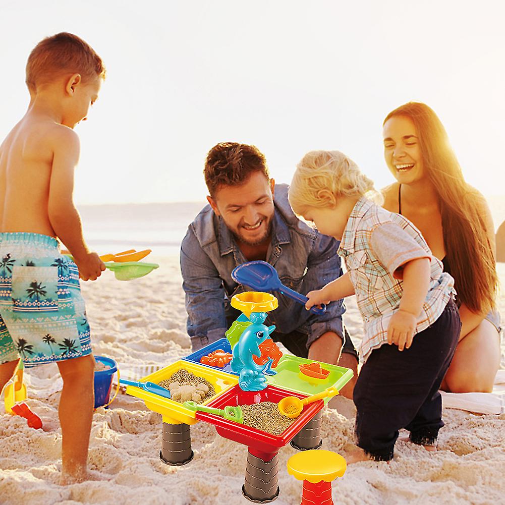 Toddler Sand Water Table Summer Beach Toy Set Children Playing Water Sand Digging Tools Outdoor Courtyard Beach Toys Type A