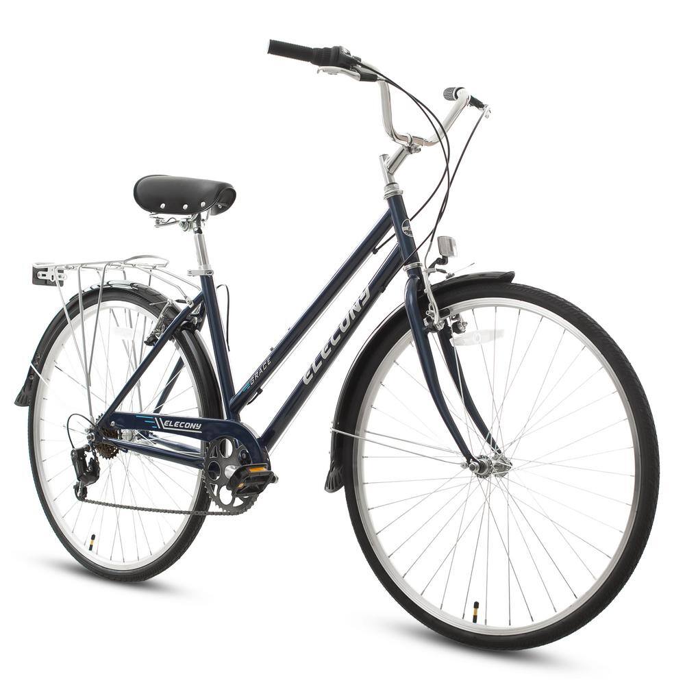 27.5 in. Cruiser Bike V-BrakeCoaster Brake Beach Casual Commuter Hybrid Cruiser Bike for Men and Women in Blue CX324CB-BL