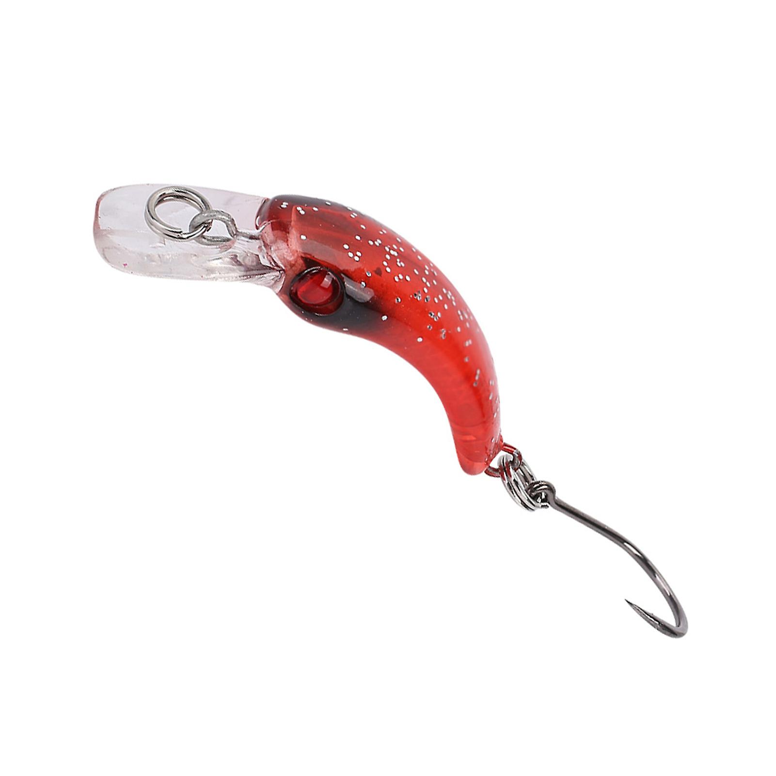 Lifelike Hard Lure Minnow Bait With Hook Fishing Crankbait Wobbler Tackle Accessory (e)