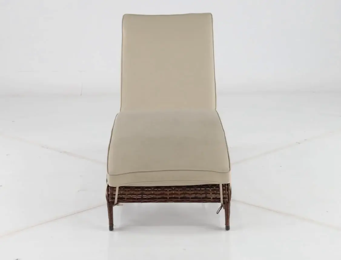 Appia Linen Patio Chaise Lounge Chair