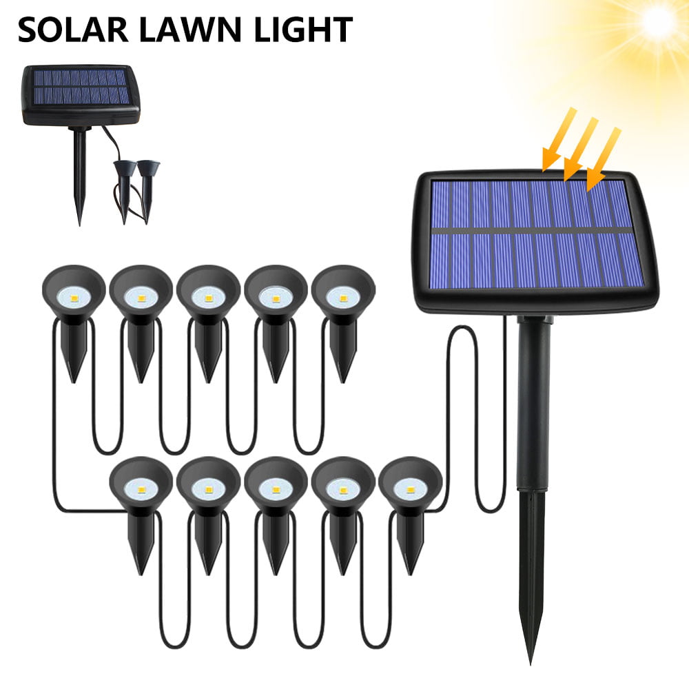 Willstar 3/11PCS Solar Power Garden Lawn Light LED Ground Landscape Garden Light Landscape Path Lamp Waterproof