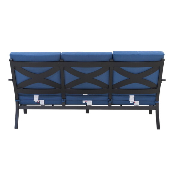 Modern Outdoor Aluminum Sofa with Cushions   Durab...