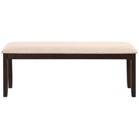 Costway 19456378 Upholstered Ottoman Bench with Pa...