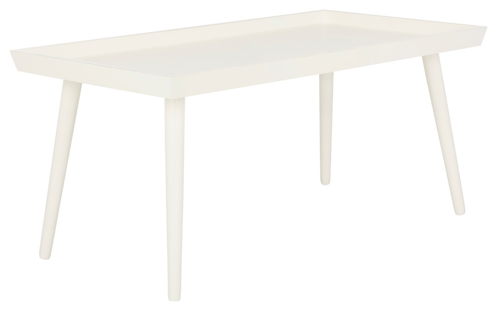 Safavieh Nonie Coffee Table With Tray Top   Midcentury   Coffee Tables   by HedgeApple  Houzz