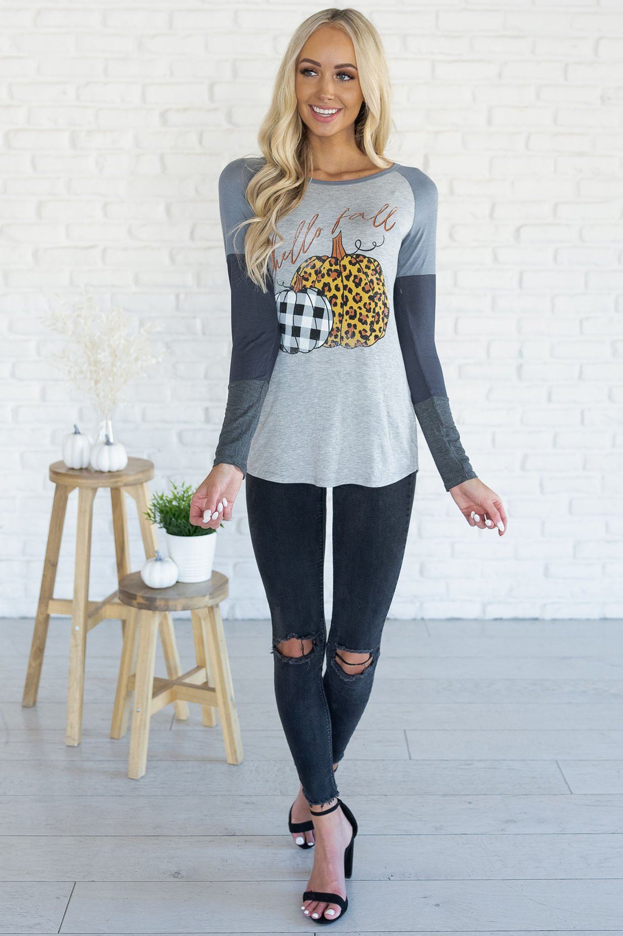 Hello Fall Modest Tee