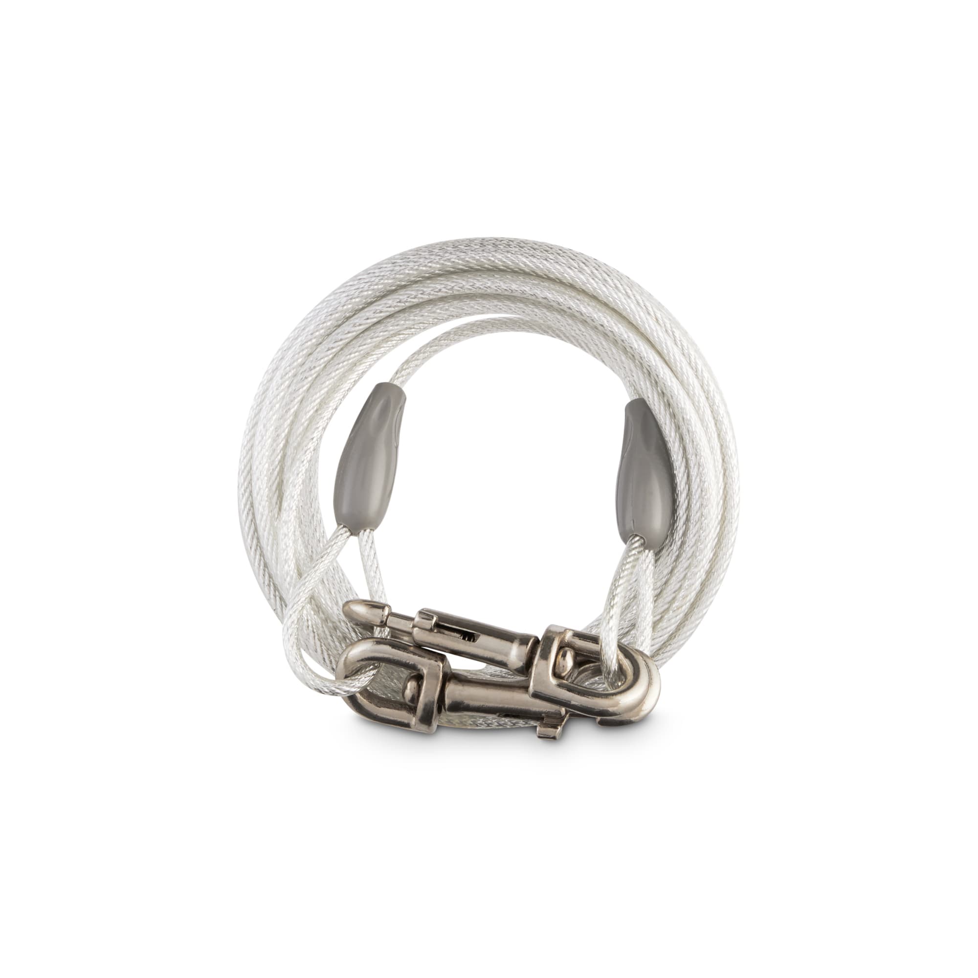 YOU  ME Free-To-Flex Reflective Tie-Out Cable for Dogs Up to 100 lbs.， 30' L， Large