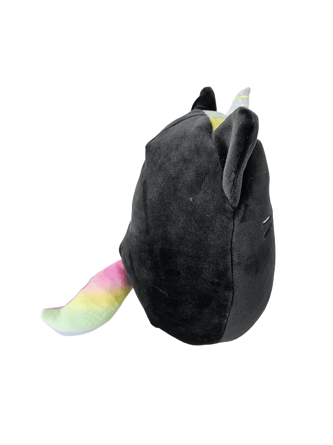 Squishmallows Official Kellytoys Plush 7.5 Inch Caylee the Black Unicorn Cat with Rainbow Belly Caticorn Fantasy Squad Ultimate Soft Plush Stuffed Toy