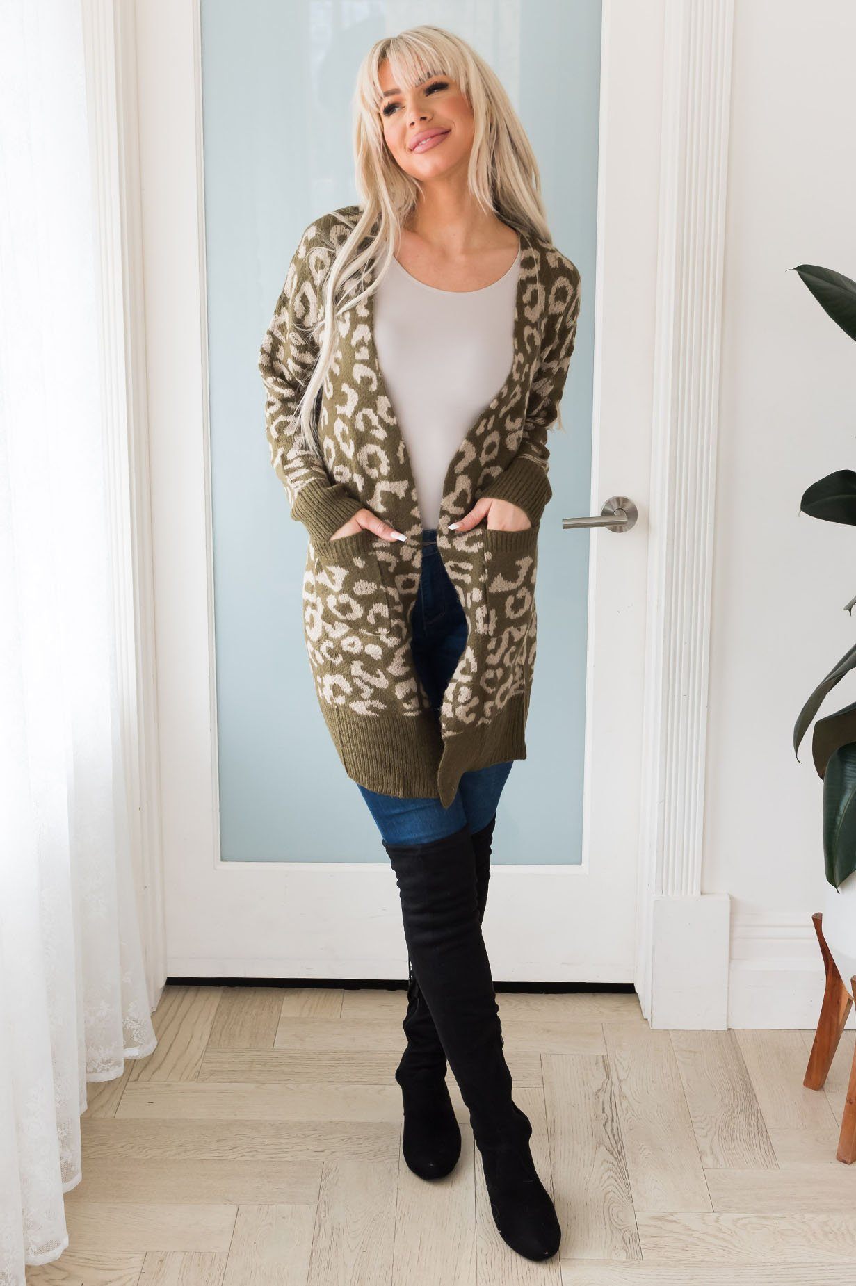 Fierce Forecast Modest Cardigan