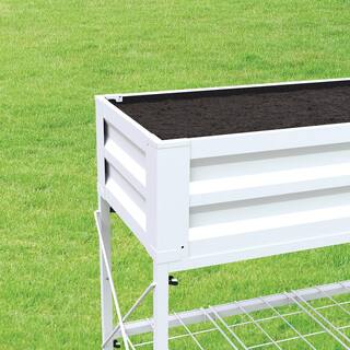 Vigoro Stand Up Steel Raised Garden Planter with Liner 82230HD