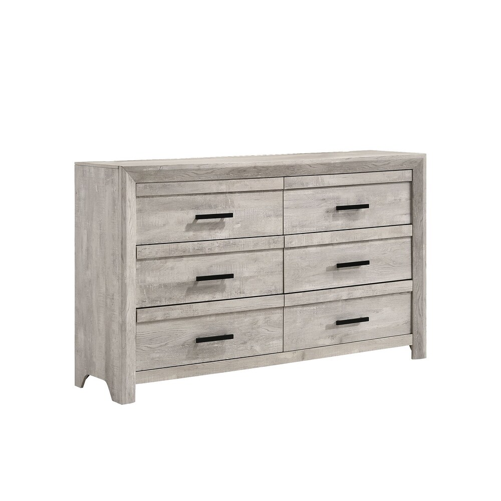 Picket House Furnishings Keely 6 Drawer Dresser in White