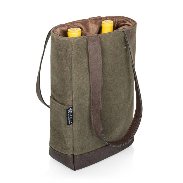 Picnic Time 34 65qt Waxed Canvas Wine Bag