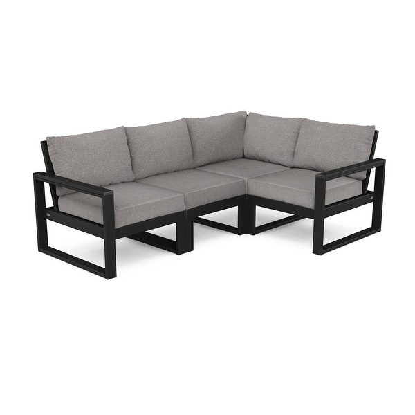 POLYWOOD EDGE 4Piece Modular Deep Seating Set