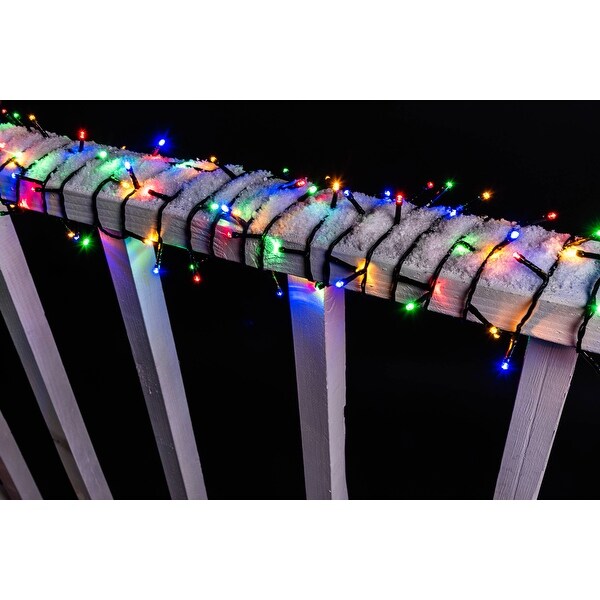 Syncfun 240 LED Cool White Christmas Lights Outdoor，78.4 FT on Reel，Green Wire String Lights