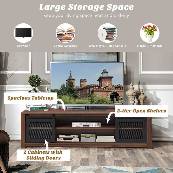 Media Entertainment Center TV Stand Console Storage Cabinet for TV