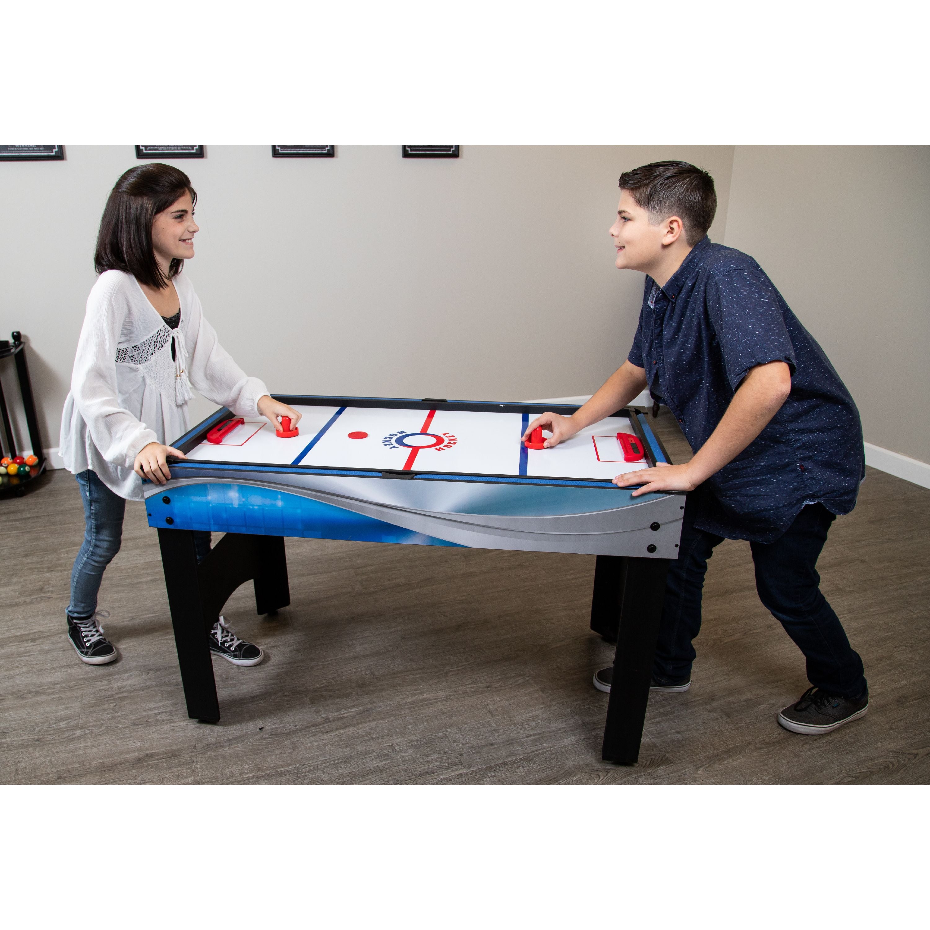 Hathaway Matrix 7-in-1 Multi-Game Table with Foosball, Pool, Tennis, 54-in