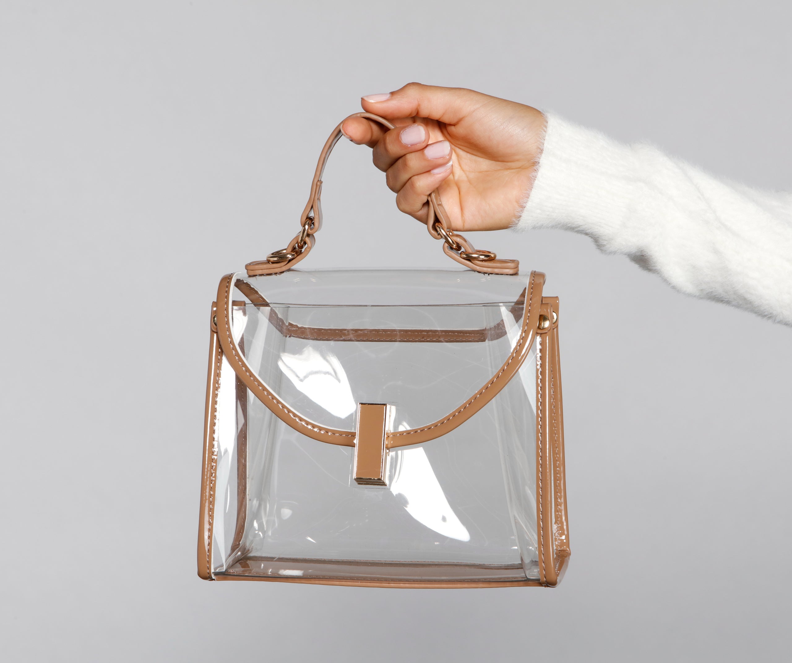 Clear The Way Patent Leather Crossbody