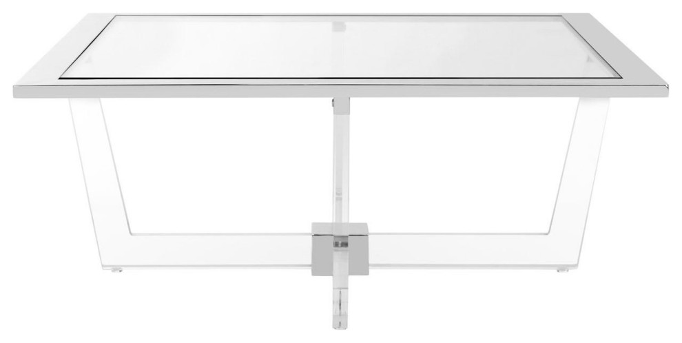 Helena Acrylic Coffee Table   Contemporary   Coffee Tables   by Peachtree Fine Furniture  Houzz