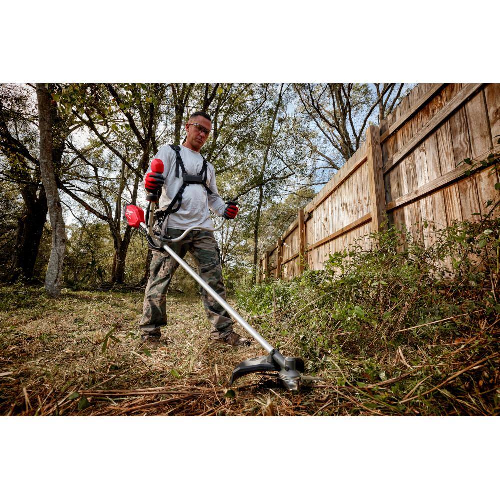 MW M18 FUEL 18V Lithium-Ion Brushless Cordless Brush Cutter with M18 FUEL 8 in. HATCHET Pruning Saw 2-Tool) 3015-20-3004-20