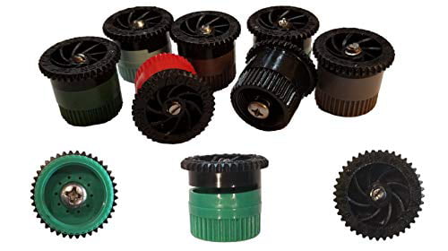 Modtek Replacement Pop UP Sprinkler Heads for RainBird， Hunter， Orbit Pop Up Sprinklers， Sprinkler Color May Vary. (10， 6AN)