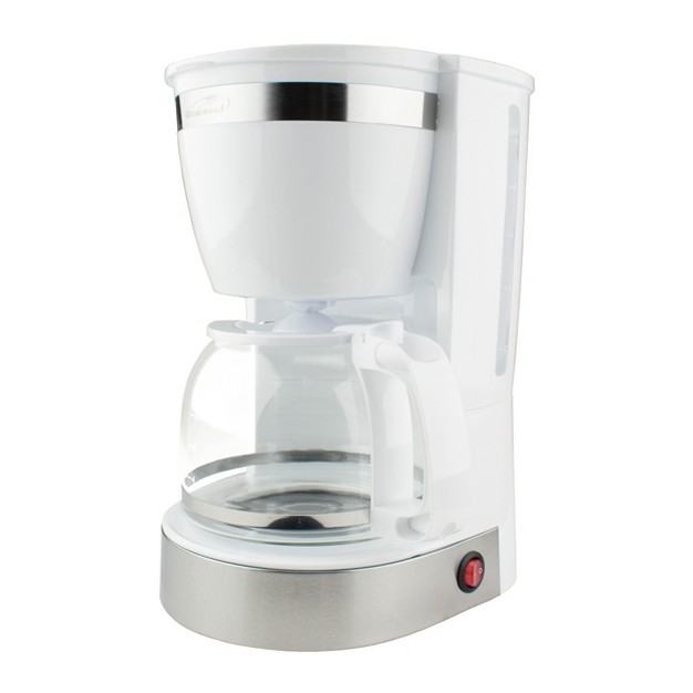 Brentwood 10 Cup 800 Watt Coffee Maker In White