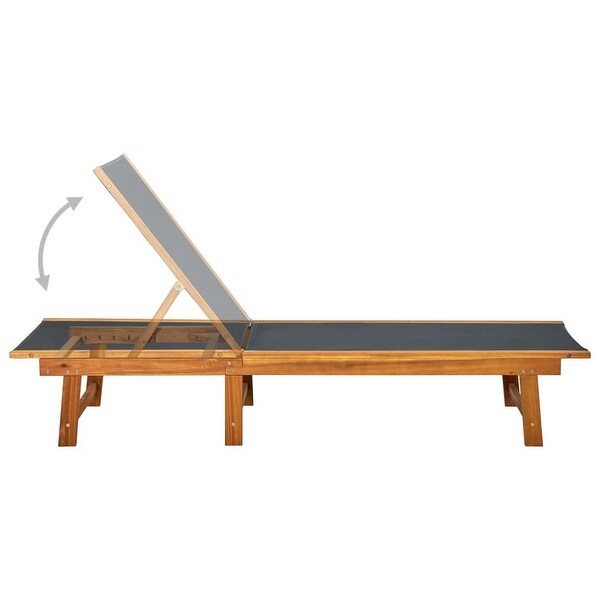 wooden sun lounger set